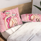 Smitten Kitten Pinup Doll Pillow Sham Gallery Image 2