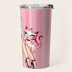 Smitten Kitten Pinup Doll Travel Mug Gallery Image 2