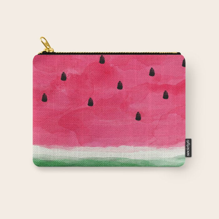 Watermelon Abstract Carry All Pouch Gallery Image 1