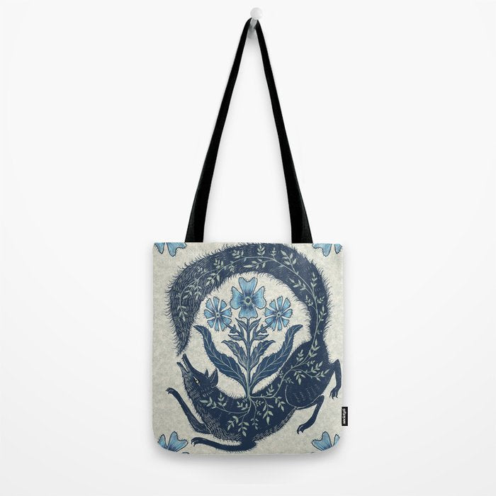 A Fox Chasing Its Tail Tote Bag Gallery Image 2