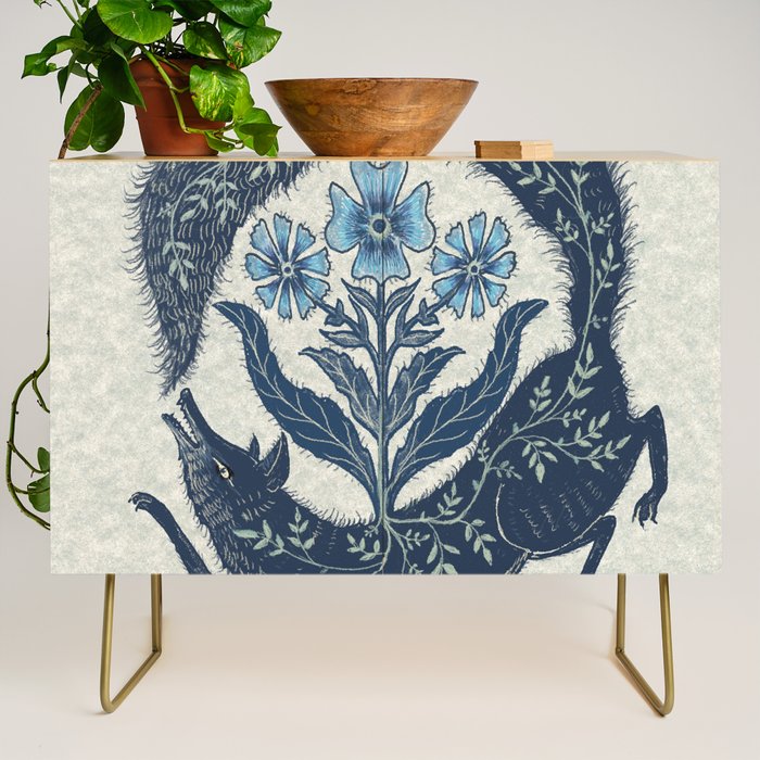 A Fox Chasing Its Tail Credenza Gallery Image 1