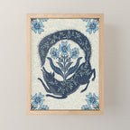 A Fox Chasing Its Tail Mini Art Print Gallery Image 1