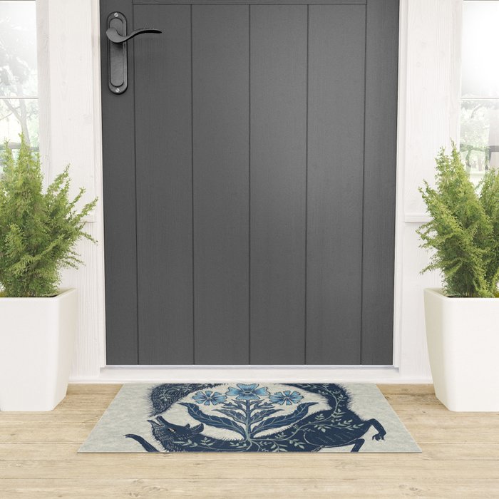 A Fox Chasing Its Tail Welcome Mat Gallery Image 3