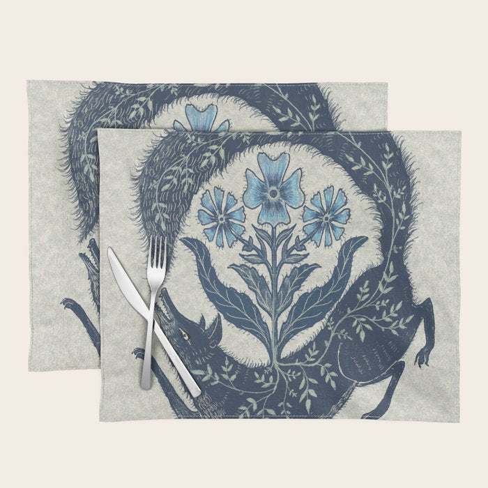 A Fox Chasing Its Tail Placemat Gallery Image 1