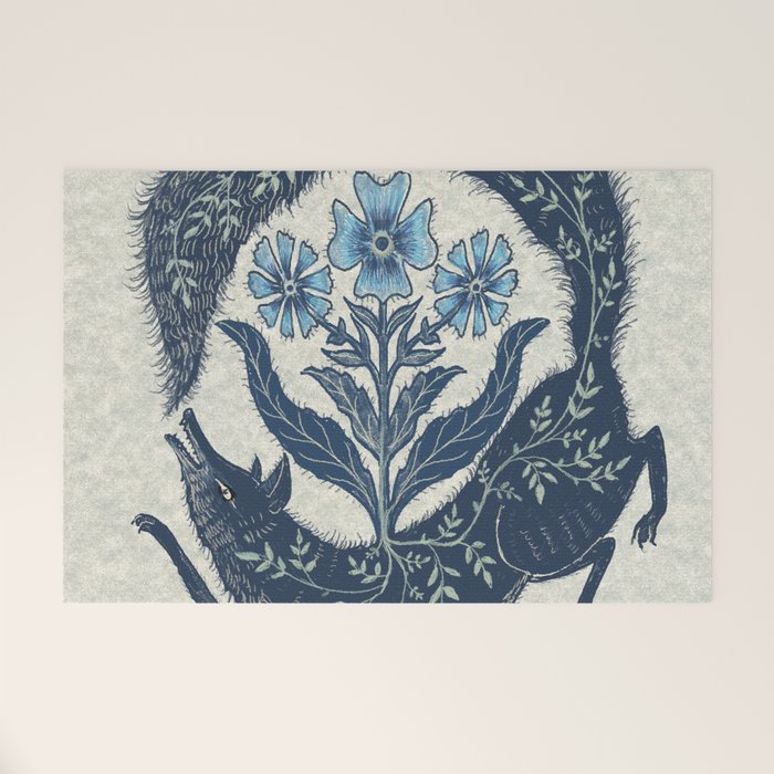 A Fox Chasing Its Tail Welcome Mat Gallery Image 1