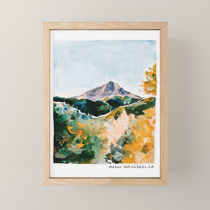 Mount Tam Marin County California Mini Art Print Gallery Image 1