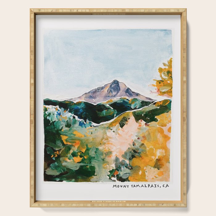 Mount Tam Marin County California Serving Tray Gallery Image 1