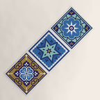 Talavera Mexican Tile - Navy & Bronze Palette Yoga Mat Gallery Image 1