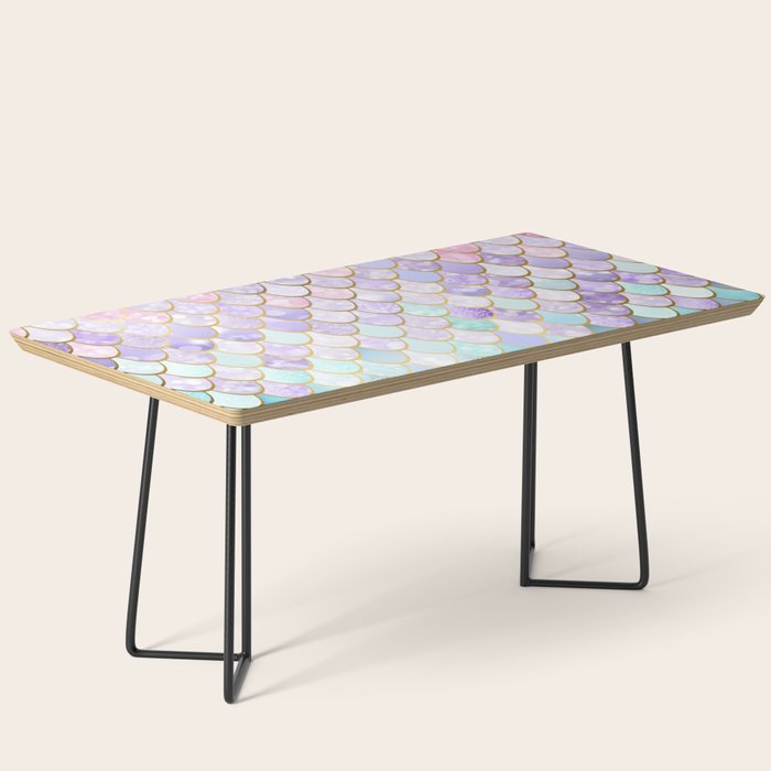Mermaid Art, Pastel and Gold Coffee Table Gallery Image 1