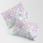 Mermaid Art, Pastel and Gold Pillow Sham Gallery Image 3
