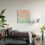 Mermaid Art, Pastel and Gold Wood Wall Art Gallery Image 2