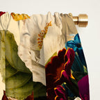Vintage & Shabby Chic -  Nostalgic Winter Florals Pattern Window Curtain Gallery Image 2