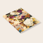 Vintage & Shabby Chic -  Nostalgic Winter Florals Pattern Notebook Gallery Image 2