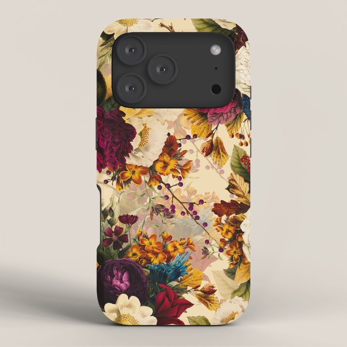 Vintage & Shabby Chic -  Nostalgic Winter Florals Pattern iPhone Case Gallery Image 3