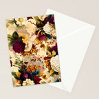 Vintage & Shabby Chic -  Nostalgic Winter Florals Pattern Stationery Card Gallery Image 2