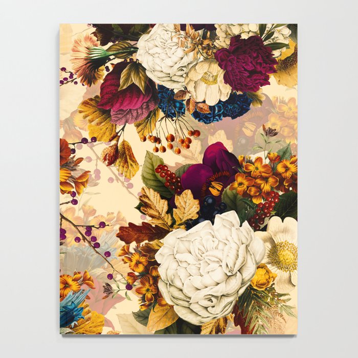 Vintage & Shabby Chic -  Nostalgic Winter Florals Pattern Notebook Gallery Image 4