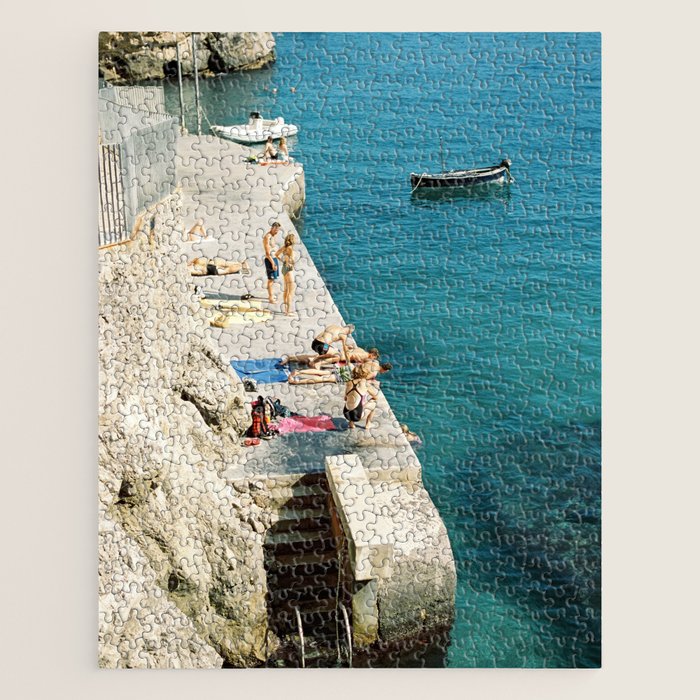 Summer is here | Amalfi coast travel photography print | Italy Jigsaw Puzzle Gallery Image 1