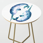 Blue Narwhals Side Table Gallery Image 2