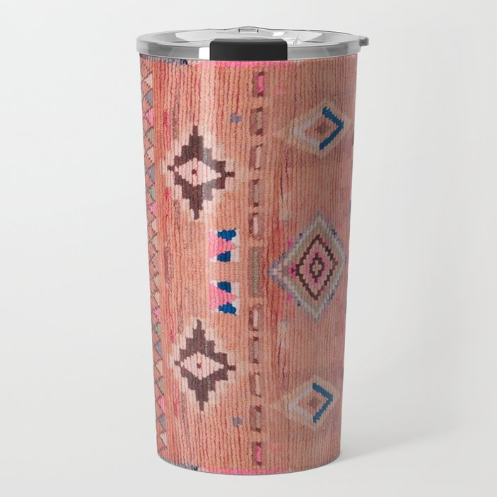 Traditional Moroccan Berber Rug Design Travel Mug Gallery Image 1