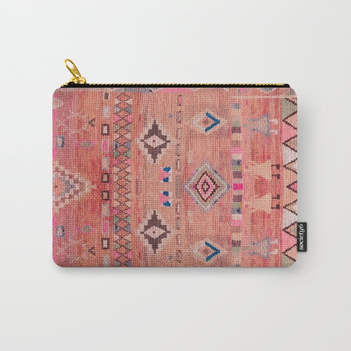 Traditional Moroccan Berber Rug Design Carry All Pouch Gallery Image 1