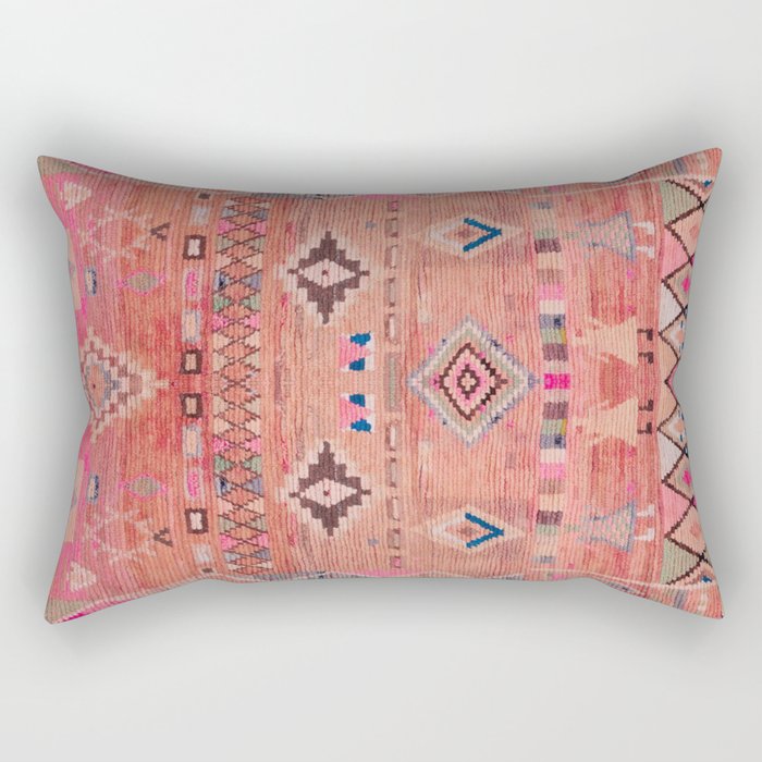 Traditional Moroccan Berber Rug Design Rectangular Pillow Gallery Image 2