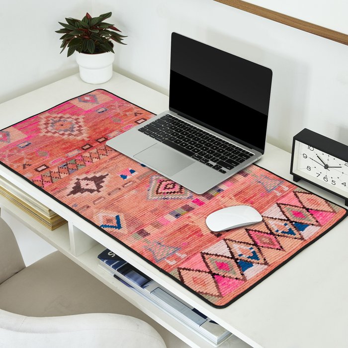 Traditional Moroccan Berber Rug Design Desk Mat Gallery Image 2