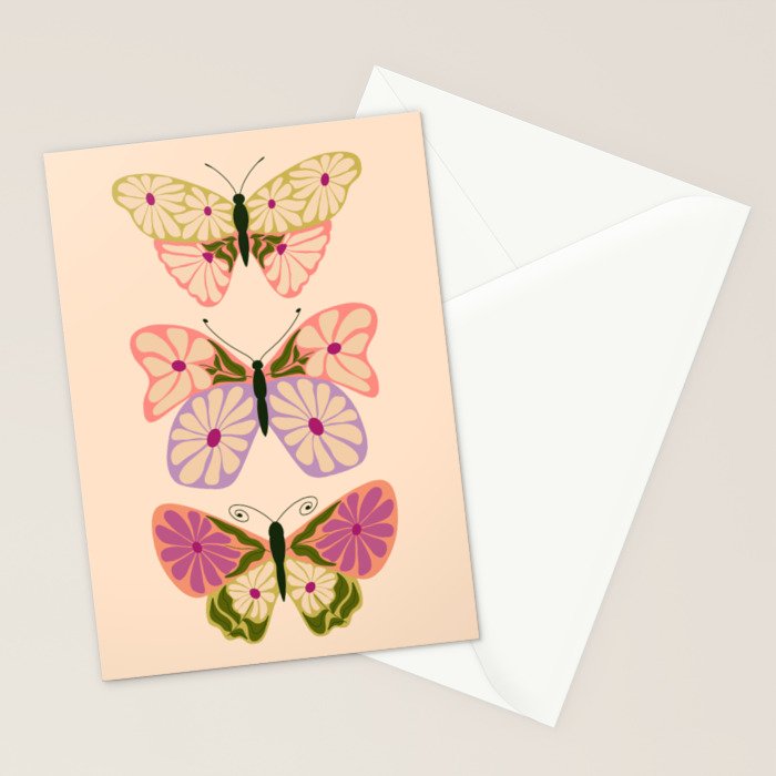Charming Butterflies Stationery Card Gallery Image 2