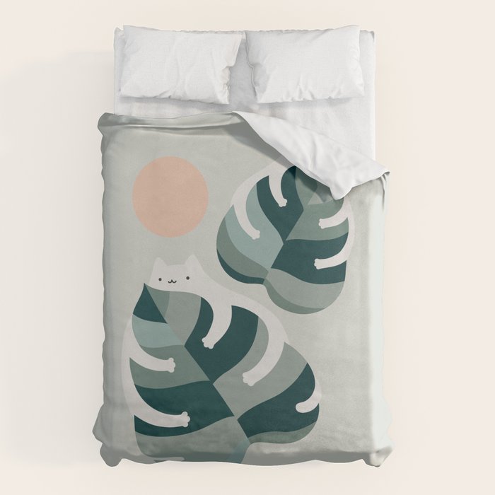 Cat and Plant 38 Duvet Cover Gallery Image 6