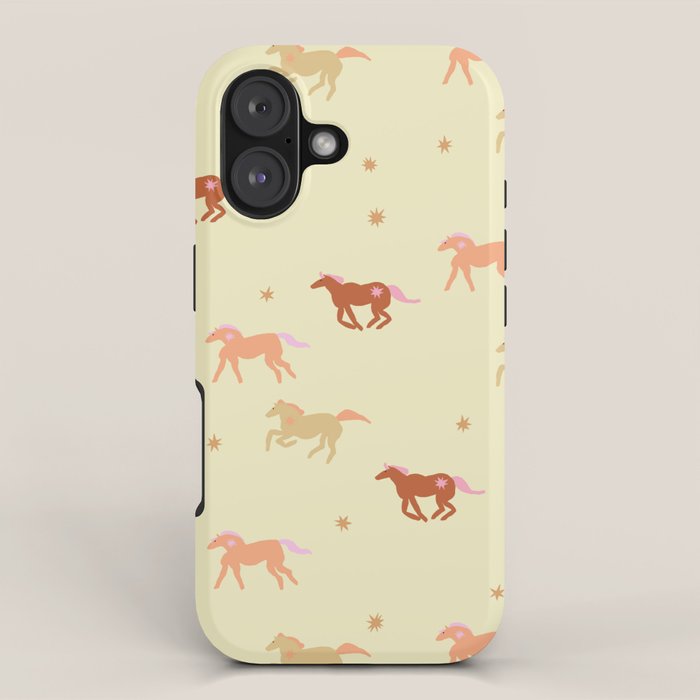 Herd of Wild West horses pattern iPhone Case Gallery Image 1