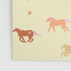 Herd of Wild West horses pattern Poster Gallery Image 3