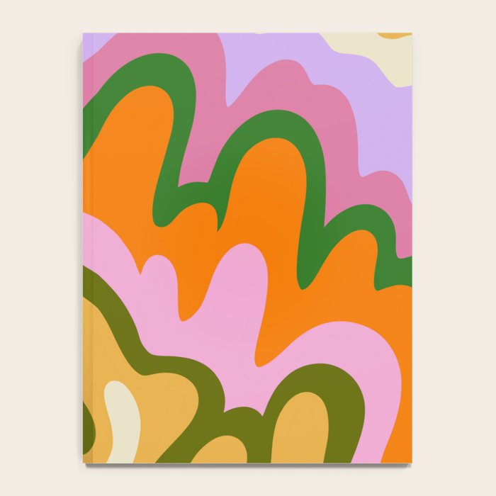 70s Hippie Retro Abstract Colorful Explosion Notebook Gallery Image 4