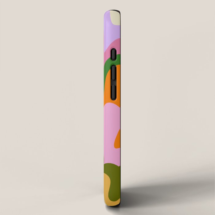 70s Hippie Retro Abstract Colorful Explosion iPhone Case Gallery Image 2