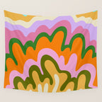 70s Hippie Retro Abstract Colorful Explosion Wall Tapestry Gallery Image 4