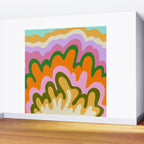 70s Hippie Retro Abstract Colorful Explosion Wall Mural Gallery Image 2