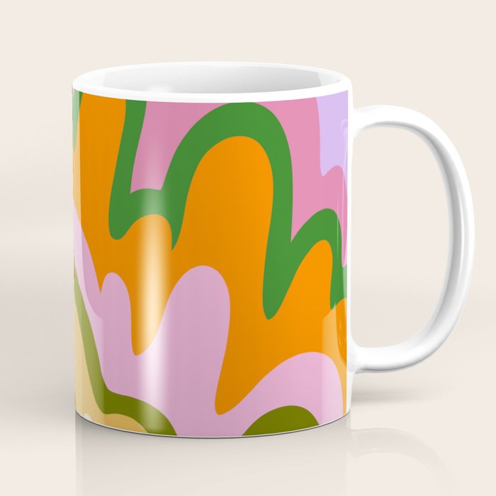 70s Hippie Retro Abstract Colorful Explosion Coffee Mug Gallery Image 1