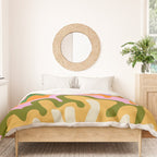 70s Hippie Retro Abstract Colorful Explosion Duvet Cover Gallery Image 3