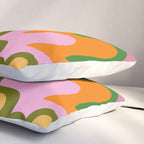 70s Hippie Retro Abstract Colorful Explosion Pillow Sham Gallery Image 3