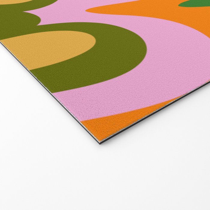 70s Hippie Retro Abstract Colorful Explosion Welcome Mat Gallery Image 2