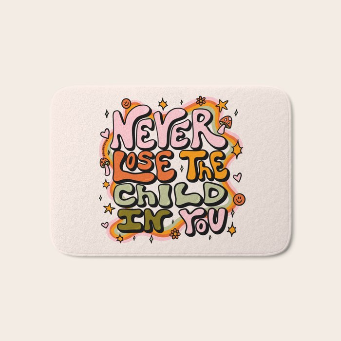 Never Lose the Child In You Bath Mat Gallery Image 1