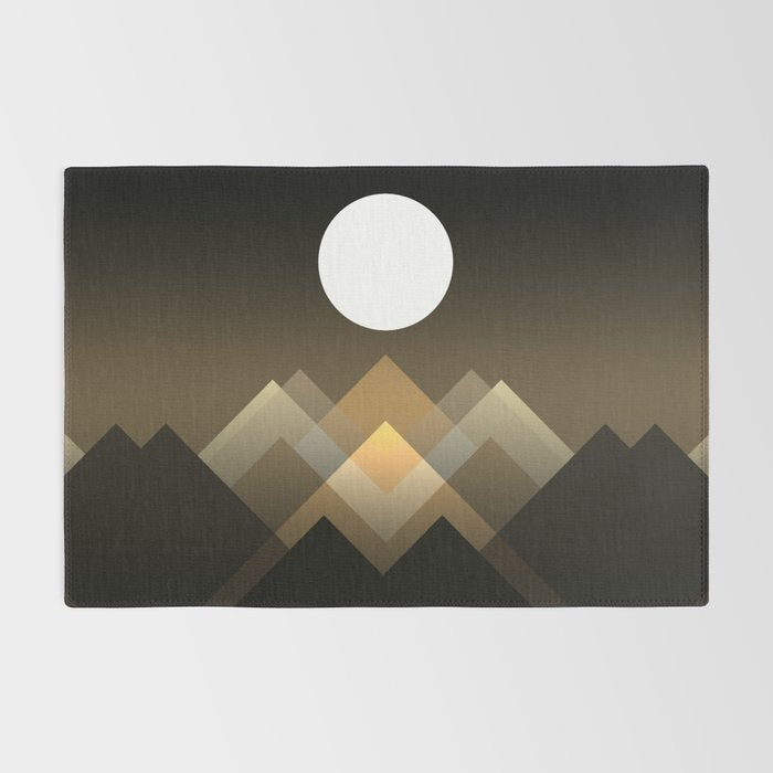 Path between hills Rug Gallery Image 2