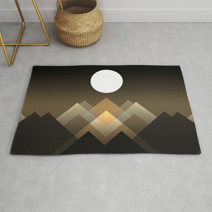 Path between hills Rug Gallery Image 1