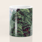 Japanese Wall Art Sage Green Poster Japanese Painting coastal japandi Art Maximalist Art Coffee Mug Gallery Image 4