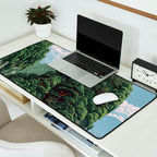 Japanese Wall Art Sage Green Poster Japanese Painting coastal japandi Art Maximalist Art Desk Mat Gallery Image 2