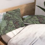 Japanese Wall Art Sage Green Poster Japanese Painting coastal japandi Art Maximalist Art Pillow Sham Gallery Image 2