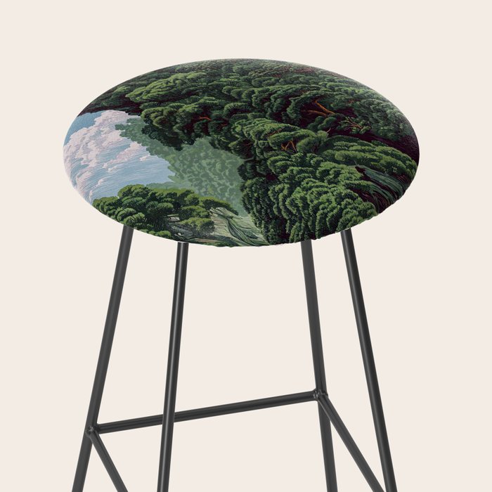 Japanese Wall Art Sage Green Poster Japanese Painting coastal japandi Art Maximalist Art Stool Gallery Image 2