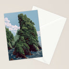 Japanese Wall Art Sage Green Poster Japanese Painting coastal japandi Art Maximalist Art Stationery Card Gallery Image 2