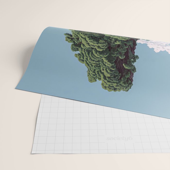 Japanese Wall Art Sage Green Poster Japanese Painting coastal japandi Art Maximalist Art Wrapping Paper Gallery Image 2