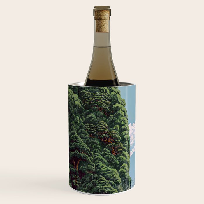 Japanese Wall Art Sage Green Poster Japanese Painting coastal japandi Art Maximalist Art Wine Chiller Gallery Image 3