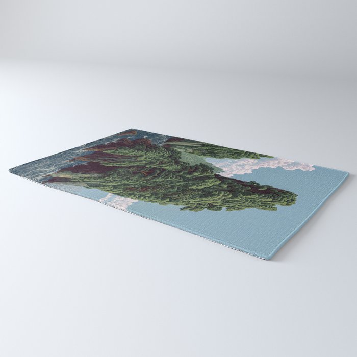 Japanese Wall Art Sage Green Poster Japanese Painting coastal japandi Art Maximalist Art Rug Gallery Image 3