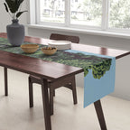 Japanese Wall Art Sage Green Poster Japanese Painting coastal japandi Art Maximalist Art Table Runner Gallery Image 2